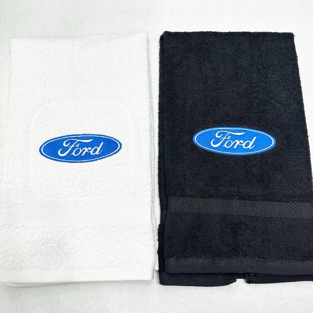 Ford Towels Embroidered Hand Towel Set Car Truck Bathroom Home Decor